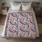 Mexican Floral Fiesta Pattern 022 - 50" x 60" Heirloom Woven Blanket