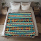 Mexican Textile Pattern 012 - 50" x 60" Heirloom Woven Blanket