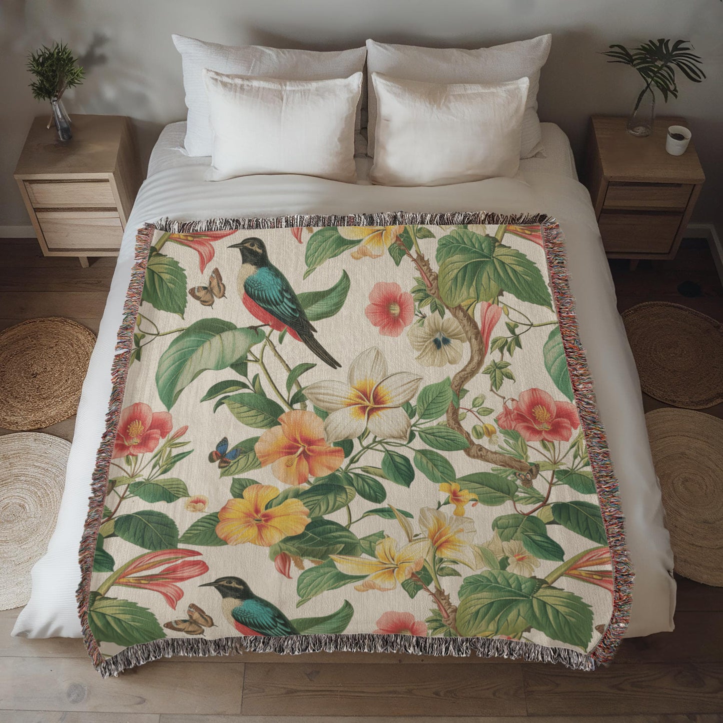 Chinoiserie Pattern 026 - 50" x 60" Heirloom Woven Blanket