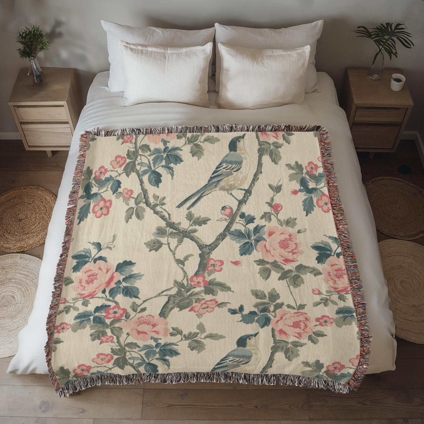 Chinoiserie Pattern 031 - 50" x 60" Heirloom Woven Blanket
