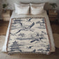 Chinese Ornament Pattern 006 - 50" x 60" Heirloom Woven Blanket