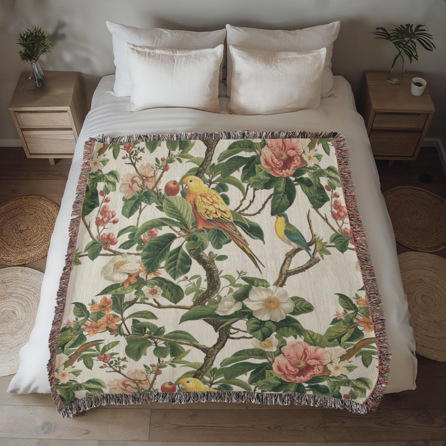 Chinoiserie Pattern 033 - 50" x 60" Heirloom Woven Blanket