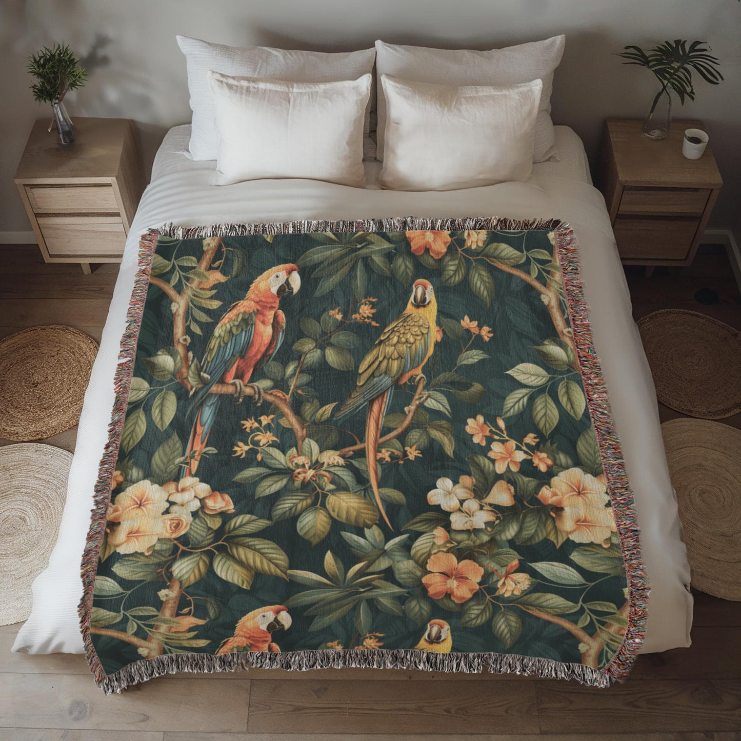 Chinoiserie Pattern 036 - 50" x 60" Heirloom Woven Blanket