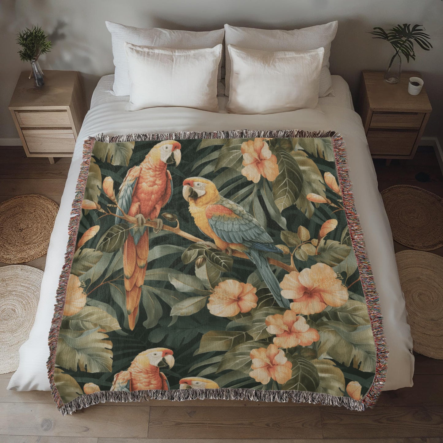 Chinoiserie Pattern 030 - 50" x 60" Heirloom Woven Blanket