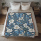 Butterflies And Flowers Pattern 011 - 50" x 60" Heirloom Woven Blanket