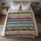 Mexican Textile Pattern 007 - 50" x 60" Heirloom Woven Blanket