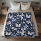 Butterflies And Flowers Pattern 012 - 50" x 60" Heirloom Woven Blanket