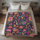 Mexican Floral Fiesta Pattern 059 - 50" x 60" Heirloom Woven Blanket