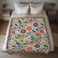 Mexican Floral Fiesta Pattern 023 - 50" x 60" Heirloom Woven Blanket