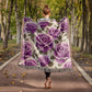 Spring Flowers Pattern 013 - 50" x 60" Heirloom Woven Blanket