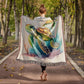 Cute Sea Turtle 008 - 50" x 60" Heirloom Woven Blanket