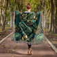 Oversized Floral Pattern 003 - 50" x 60" Heirloom Woven Blanket