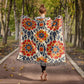 Mexican Floral Fiesta Pattern 047 - 50" x 60" Heirloom Woven Blanket