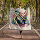 Cute Sea Turtle 012 - 50" x 60" Heirloom Woven Blanket