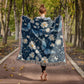 Butterflies And Flowers Pattern 015 - 50" x 60" Heirloom Woven Blanket