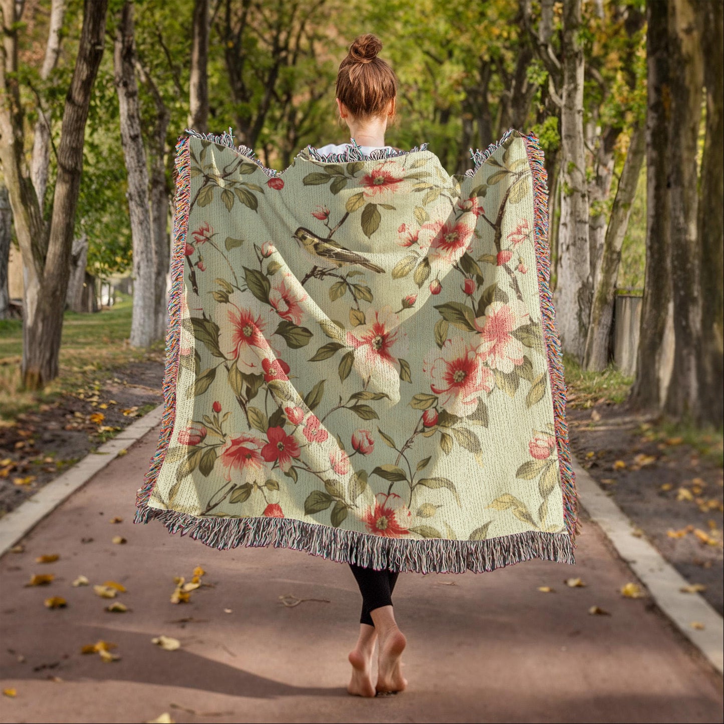 Chinoiserie Pattern 025 - 50" x 60" Heirloom Woven Blanket