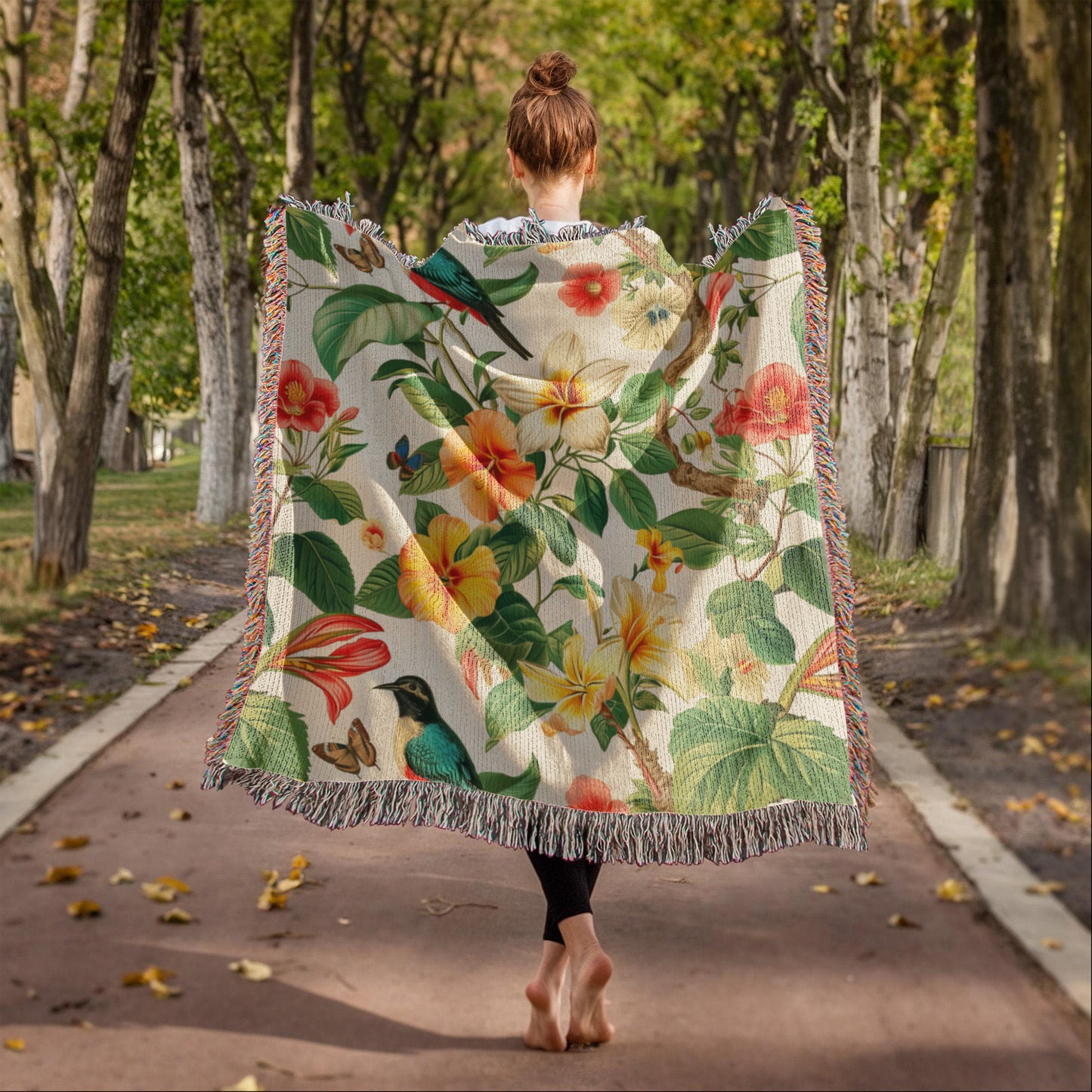 Chinoiserie Pattern 026 - 50" x 60" Heirloom Woven Blanket