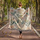 Oversized Floral Pattern 010 - 50" x 60" Heirloom Woven Blanket