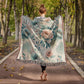 Oversized Floral Pattern 008 - 50" x 60" Heirloom Woven Blanket