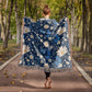 Butterflies And Flowers Pattern 018 - 50" x 60" Heirloom Woven Blanket