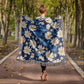 Butterflies And Flowers Pattern 002 - 50" x 60" Heirloom Woven Blanket