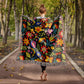 Mexican Floral Fiesta Pattern 037 - 50" x 60" Heirloom Woven Blanket