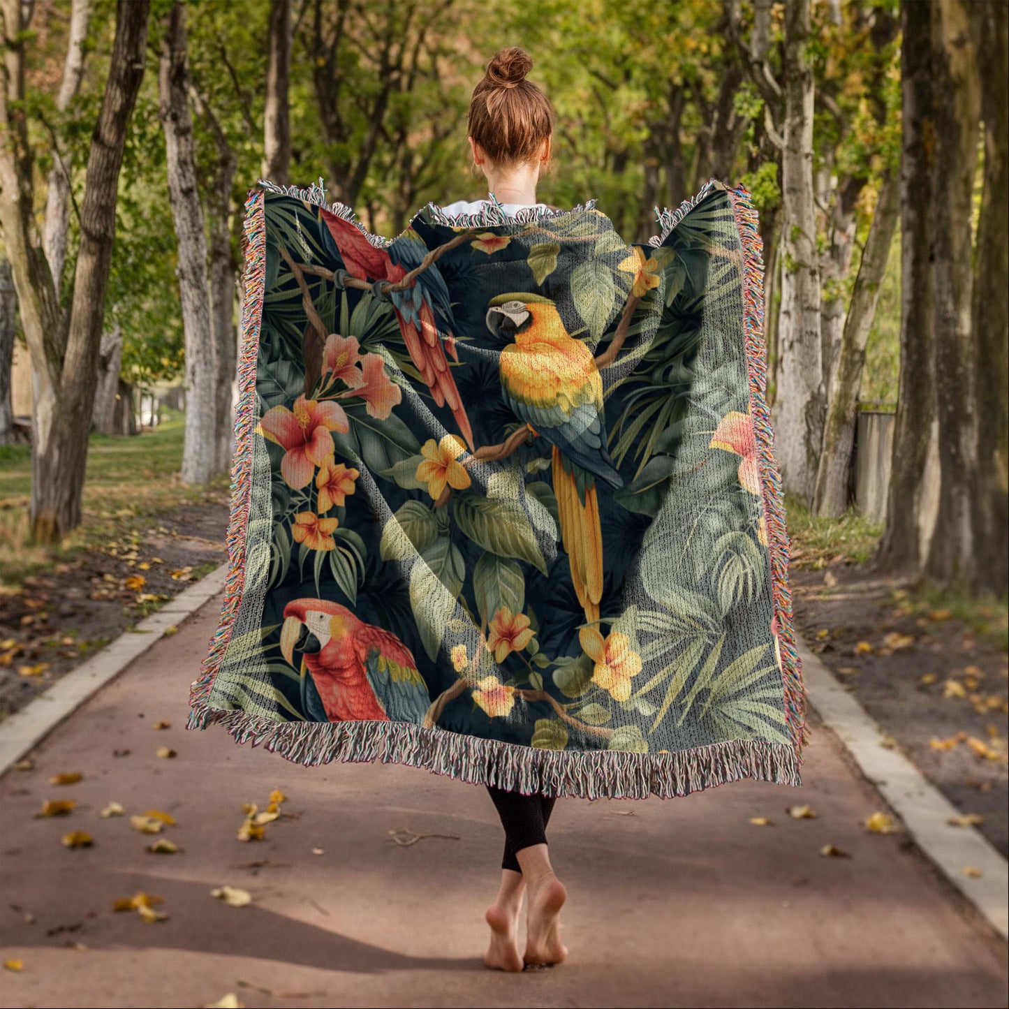 Chinoiserie Pattern 029 - 50" x 60" Heirloom Woven Blanket
