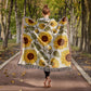 Spring Flowers Pattern 024 - 50" x 60" Heirloom Woven Blanket