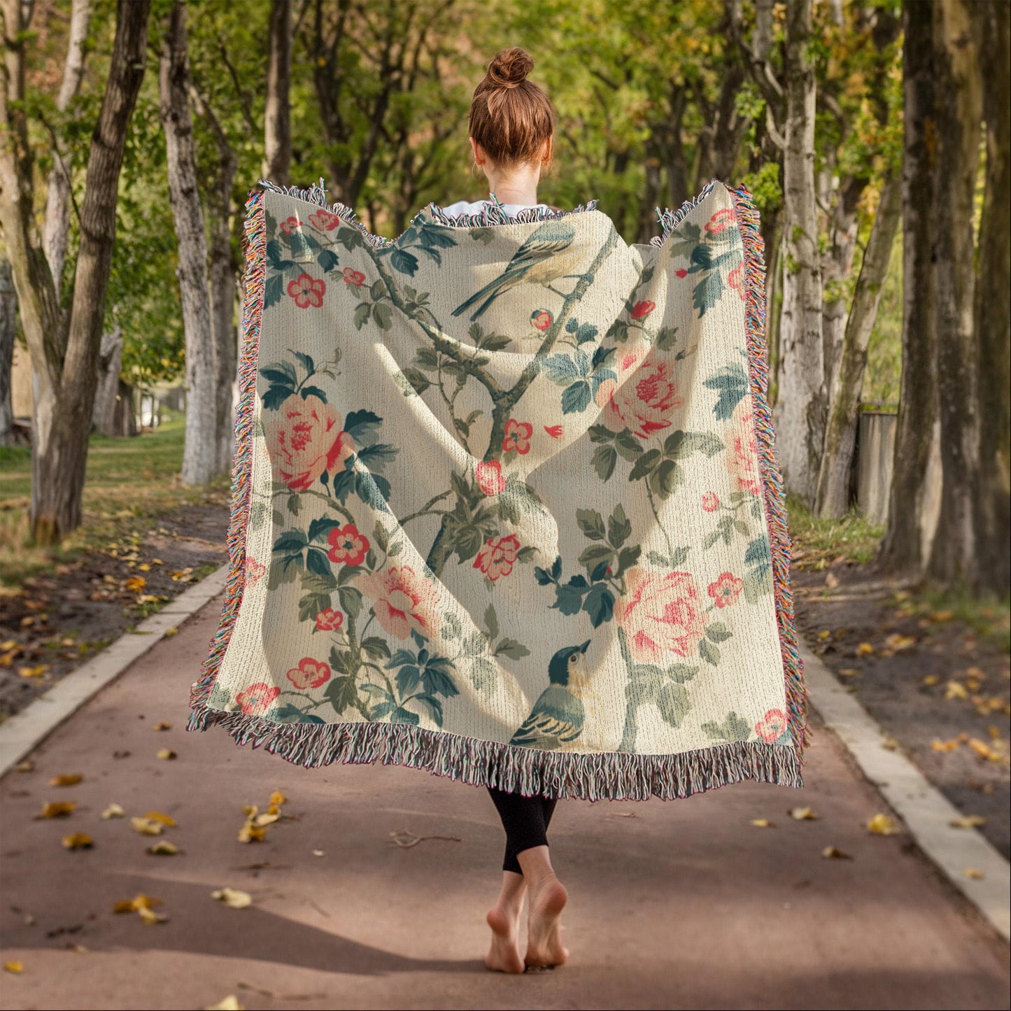 Chinoiserie Pattern 031 - 50" x 60" Heirloom Woven Blanket