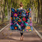 Mexican Floral Fiesta Pattern 049 - 50" x 60" Heirloom Woven Blanket