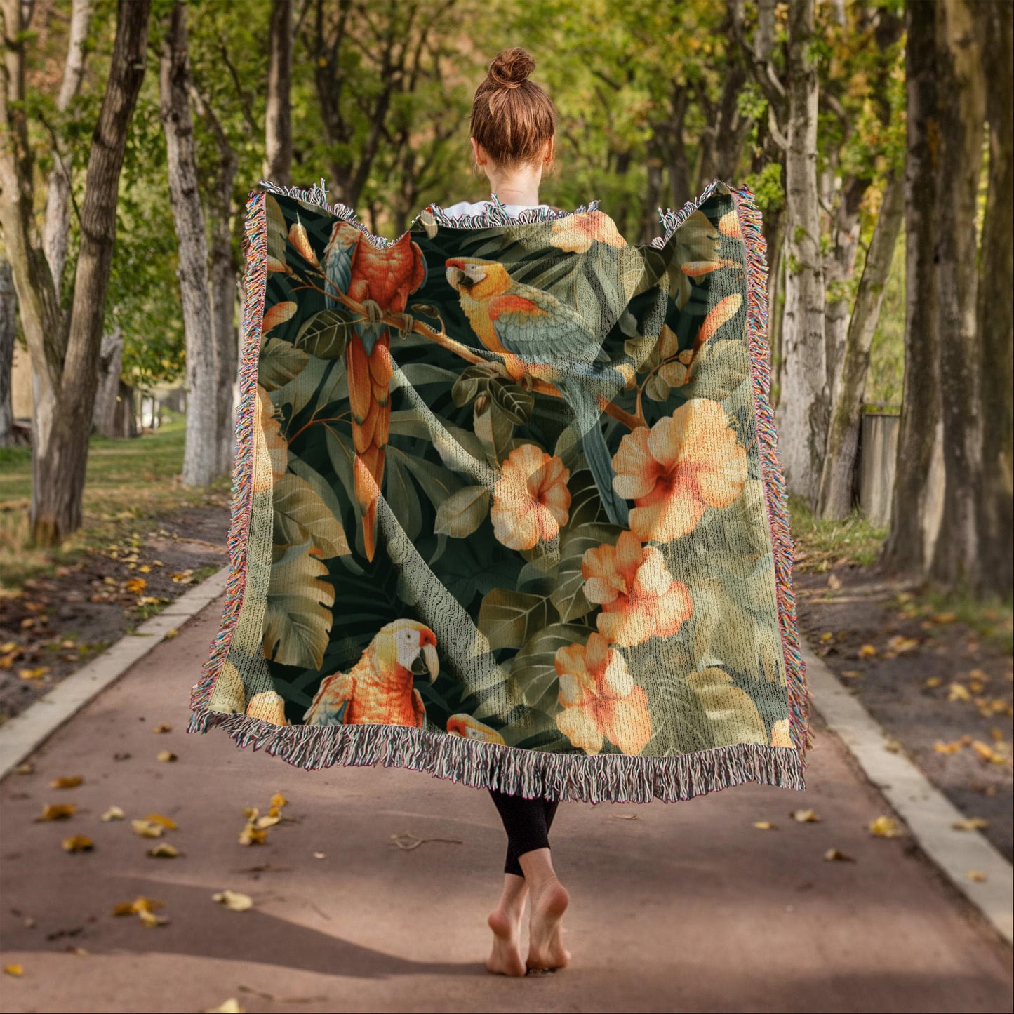 Chinoiserie Pattern 030 - 50" x 60" Heirloom Woven Blanket