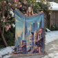 Famous Travel Destinations - San Francisco, California - 60" x 80" Heirloom Woven Blanket