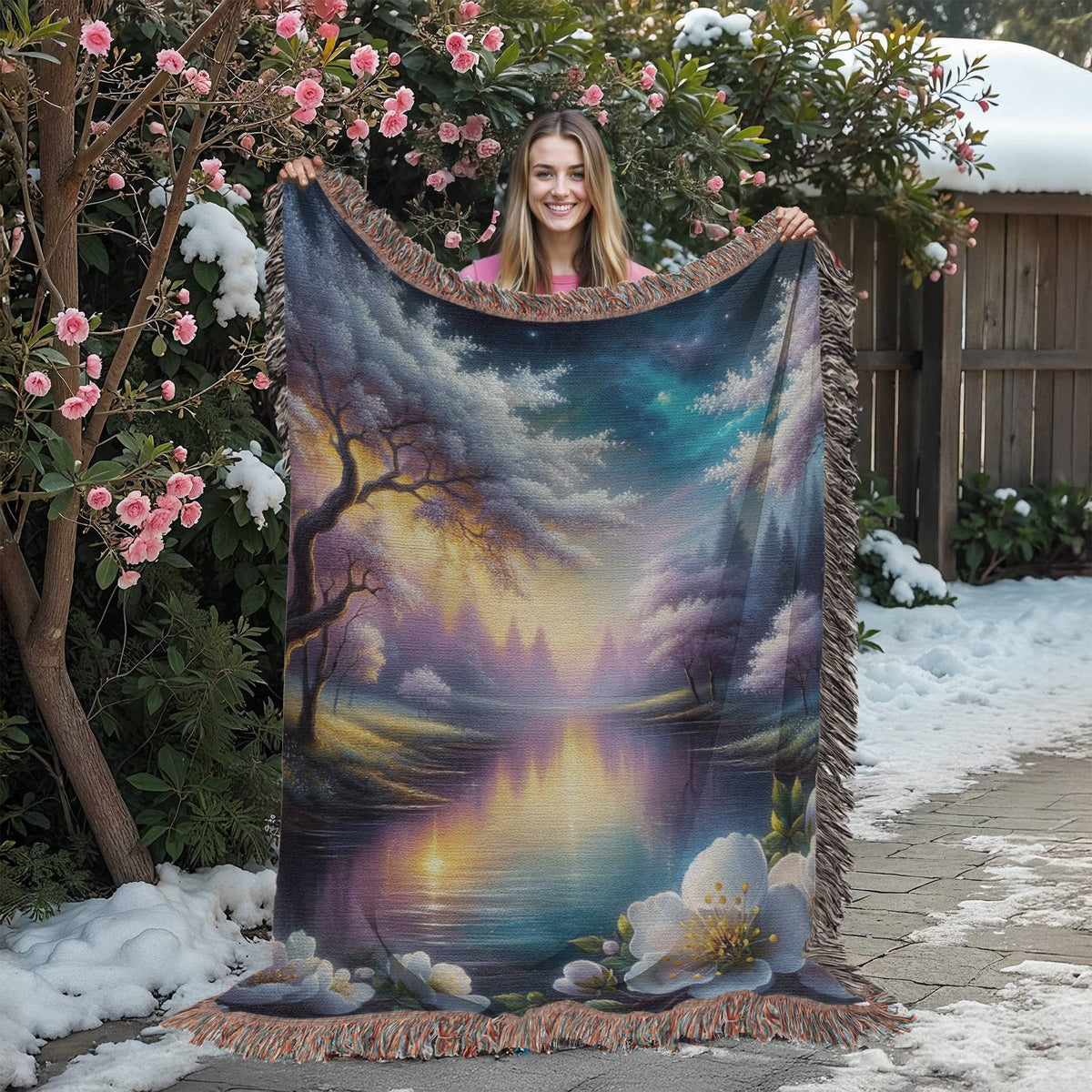 Beautiful Nature Landscape 009 - 60" x 80" Heirloom Woven Blanket
