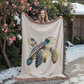 Cute Sea Turtle 010 - 60" x 80" Heirloom Woven Blanket