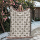 Damask Pattern 008 - 60" x 80" Heirloom Woven Blanket