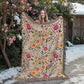 Mexican Floral Fiesta Pattern 004 - 60" x 80" Heirloom Woven Blanket