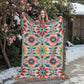 Mexican Floral Fiesta Pattern 041 - 60" x 80" Heirloom Woven Blanket