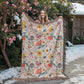Mexican Floral Fiesta Pattern 019 - 60" x 80" Heirloom Woven Blanket