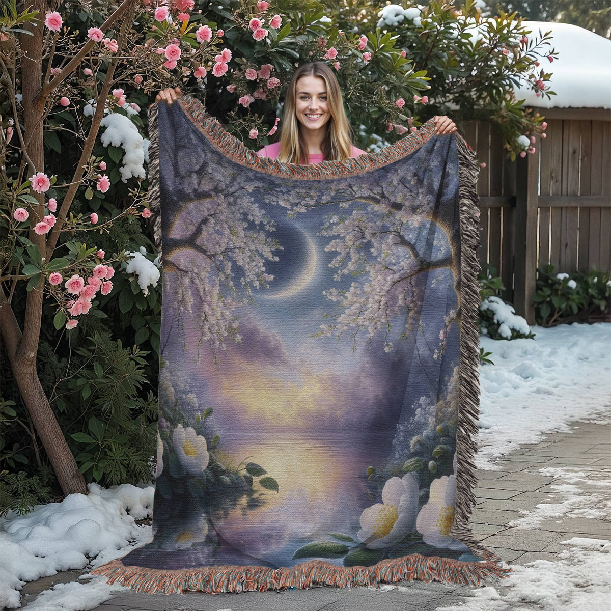 Beautiful Nature Landscape 012 - 60" x 80" Heirloom Woven Blanket