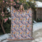 Mexican Floral Fiesta Pattern 022 - 60" x 80" Heirloom Woven Blanket
