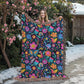 Mexican Floral Fiesta Pattern 049 - 60" x 80" Heirloom Woven Blanket