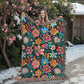 Mexican Floral Fiesta Pattern 054 - 60" x 80" Heirloom Woven Blanket
