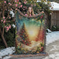 Festive Christmas Winter Scene 005 - 60" x 80" Heirloom Woven Blanket