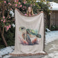 Cute Sea Turtle 013 - 60" x 80" Heirloom Woven Blanket