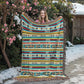 Mexican Textile Pattern 010 - 60" x 80" Heirloom Woven Blanket