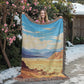 Famous Travel Destinations - Death Valley, California - 60" x 80" Heirloom Woven Blanket