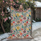 Mexican Floral Fiesta Pattern 023 - 60" x 80" Heirloom Woven Blanket