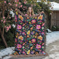 Mexican Floral Fiesta Pattern 031 - 60" x 80" Heirloom Woven Blanket