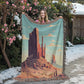 Famous Travel Destinations - Monument Valley, Navajo Tribal Park - 60" x 80" Heirloom Woven Blanket