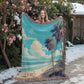 Famous Travel Destinations - Cocoa Beach, Florida - 60" x 80" Heirloom Woven Blanket